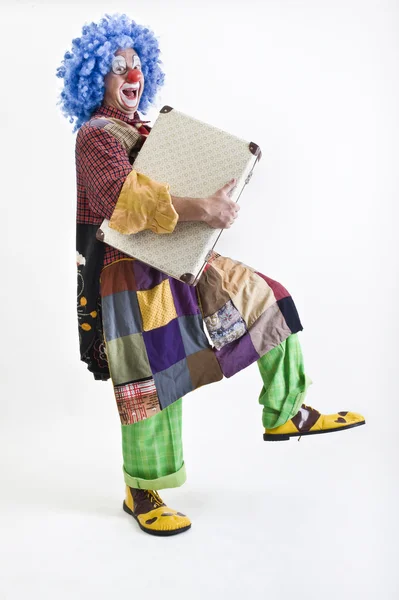 Клоунский чемодан — стоковое фото