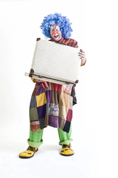 Клоун чемодан — стокове фото