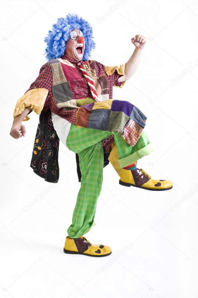 Walking clown — Stock Photo © NoamArmonn #1337639