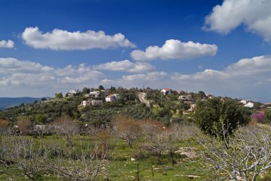 Jewish Village in the Galilee Israel clipart