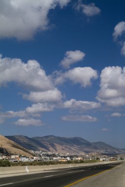 Road in a Galilee valley, Israel clipart