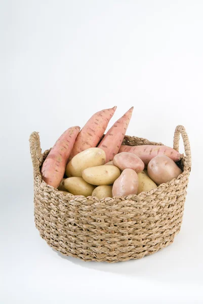 Tři druh brambor — Stock fotografie