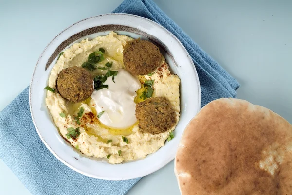 Hummus et falafel — Photo