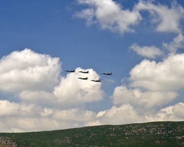 F-15 formation flight clipart