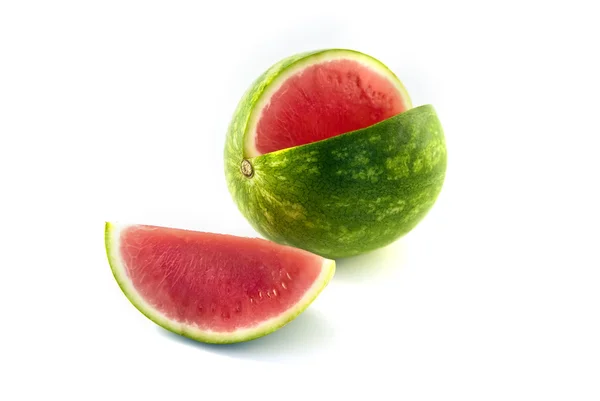Wassermelone und Scheibe — Stockfoto