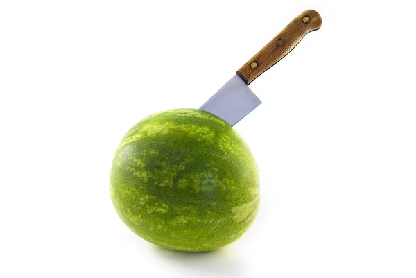 西瓜用刀 — 图库照片