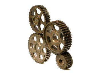 Beyaz cogwheels