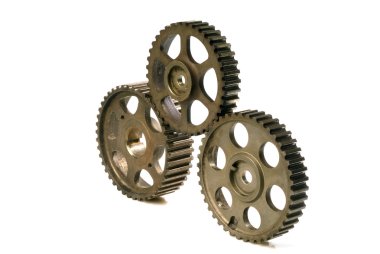 Beyaz cogwheels