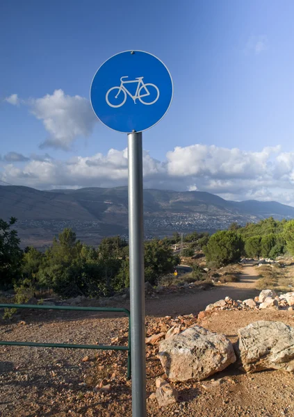 Bicycle sign outdoor — Stock Photo, Image