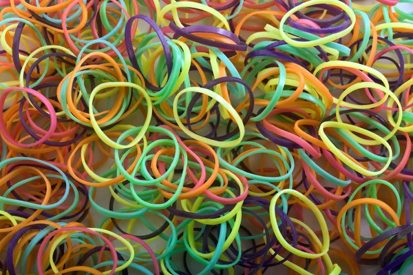 Bandas ruber coloridas — Fotografia de Stock