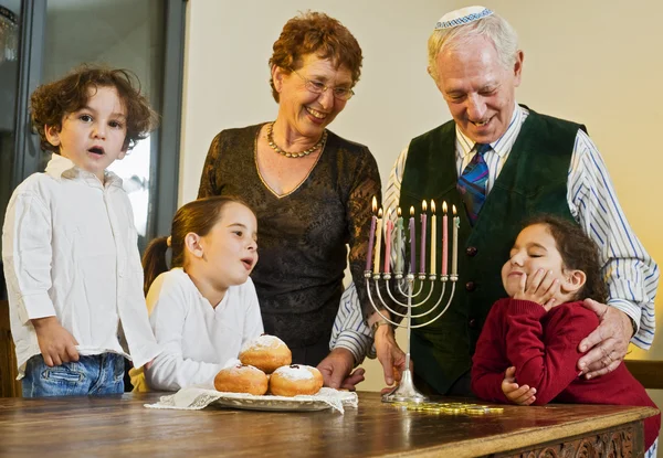 Celebração hanukkah — Fotografia de Stock