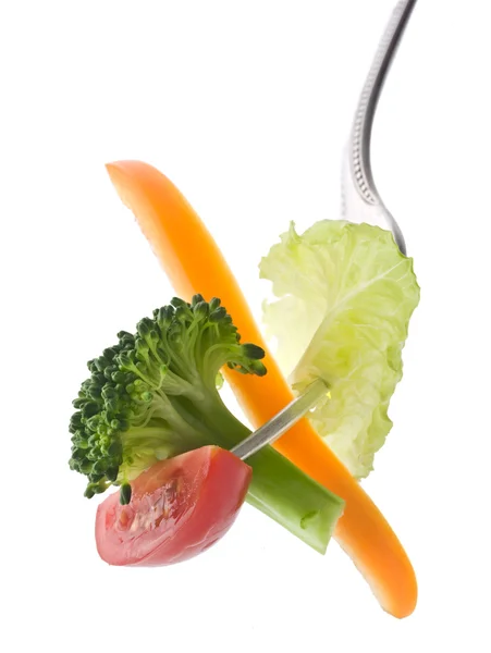 stock image Salad on fork