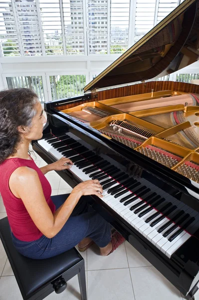 Mujer pianist —  Fotos de Stock