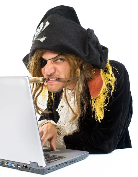 stock image Pirate computer