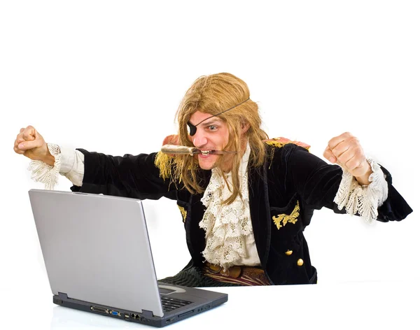Ordenador pirata —  Fotos de Stock