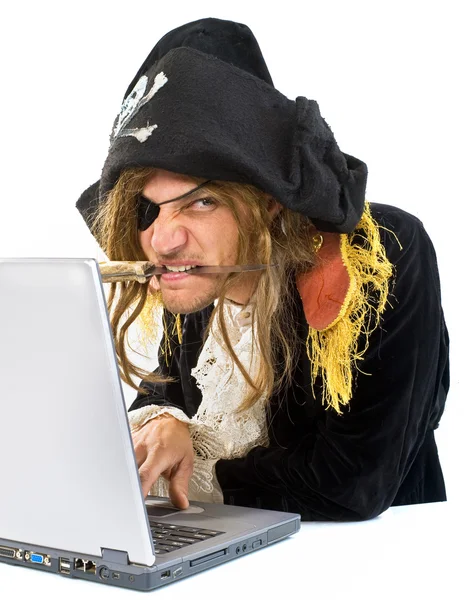 Ordenador pirata Fotos de stock libres de derechos