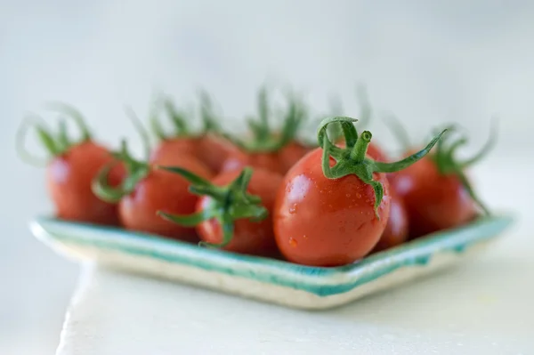 Los tomates cereza ciruela se cierran — Foto de Stock