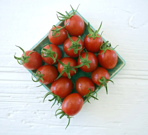 Plum cherry tomatoes close up — Stock Photo, Image