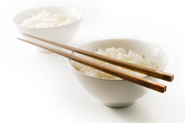 两碗米饭 图库图片