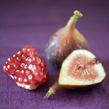 Figs and pomgranate clipart