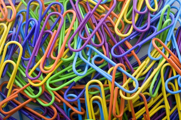 Paperclips achtergrond — Stockfoto
