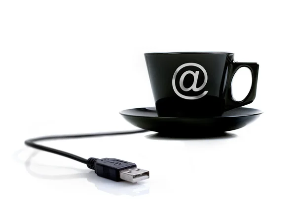 Интернет-кофе Стоковое Фото
