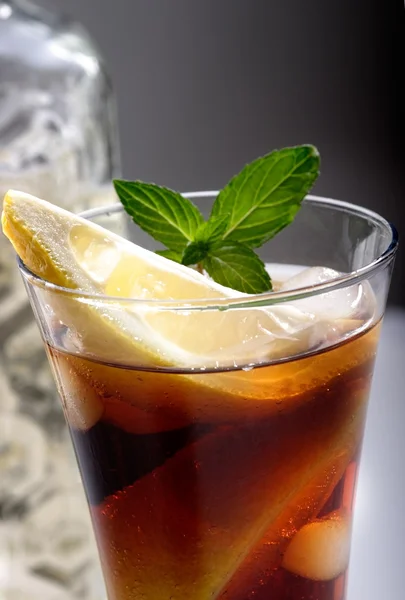 Bacardi with Coca Cola cocktail — Stock Photo, Image