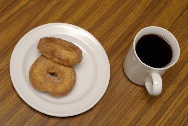 Coffee and donuts clipart