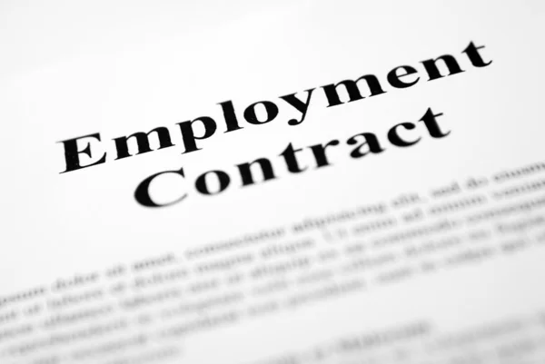 Employment Contract — Stock Photo, Image