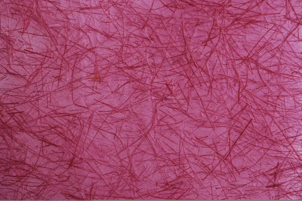 Tekstur kertas serat merah muda — Stok Foto