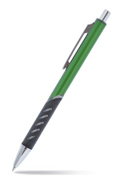 Green ball point pen clipart