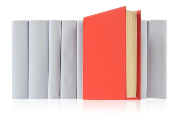 Red book & grey books — Stock Photo, Image