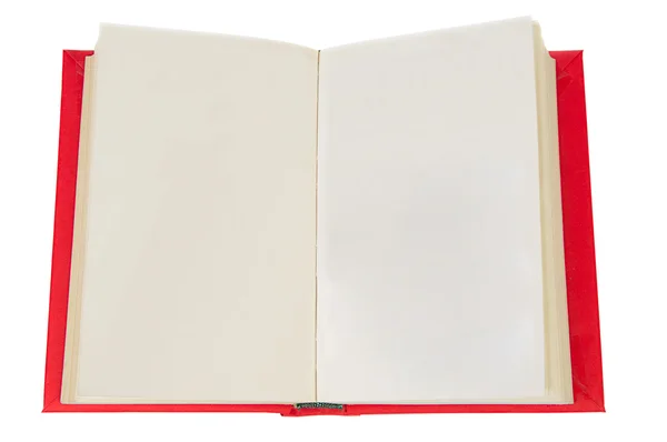 Libro abierto con páginas en blanco — Foto de Stock