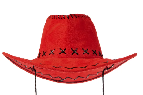 Kırmızı kovboy şapkası — Stok fotoğraf