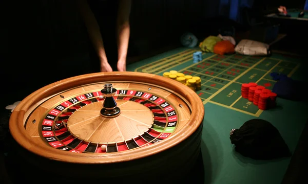 Рулетка казино — стокове фото
