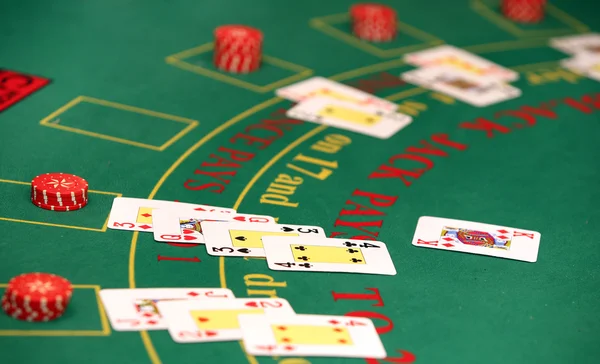 Negro jack en casino —  Fotos de Stock