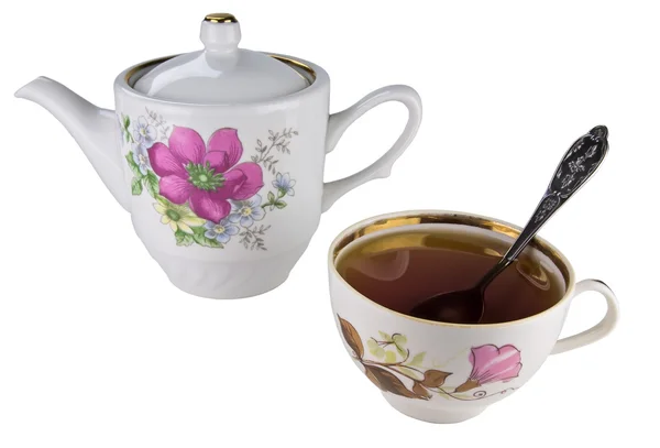 stock image Teapot and cup