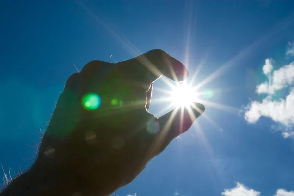 stock image Holdind Sun