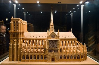 Model of a cathedral Notre-Dame 2 clipart