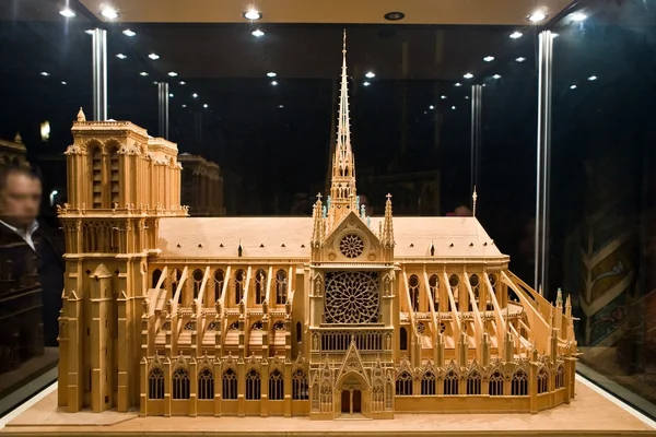 Modell av en katedralen notre-dame 2 — Stockfoto