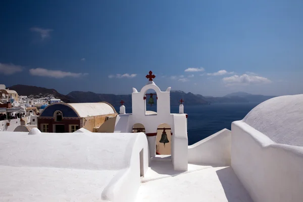 Igreja na ilha Santorini — Fotografia de Stock
