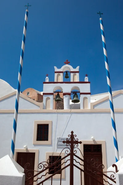Kyrkan på ön santorini 1 — Stockfoto