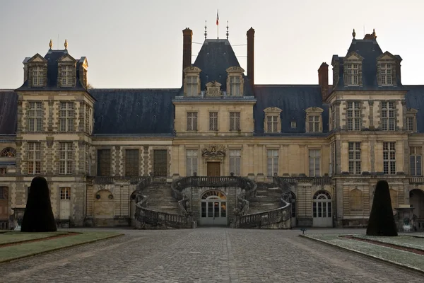 Morning in the castle Fontainbleau — Stock Photo, Image