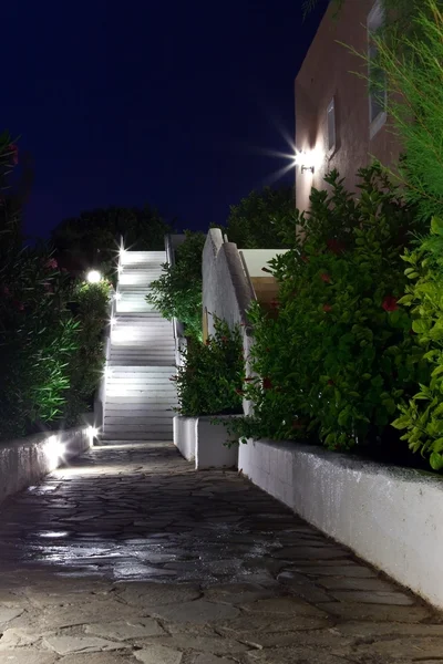 Escada nocturna — Fotografia de Stock