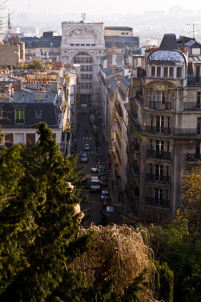 The picture is made during walk on a hill Montmartre
