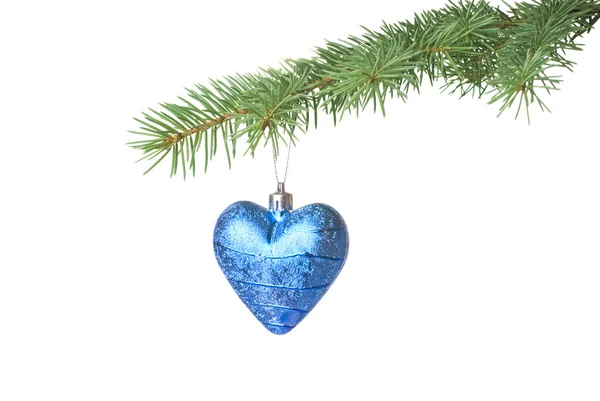 Boże Narodzenie Kula na gałęzi drzewa jodły — Zdjęcie stockowe
