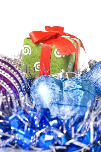 Kerstballen met decoratie — Stockfoto