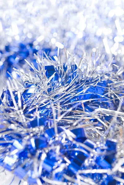 Modré Vánoce světlé pozadí — Stock fotografie