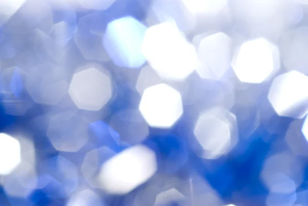 青色のクリスマス ライトの背景 — ストック写真
