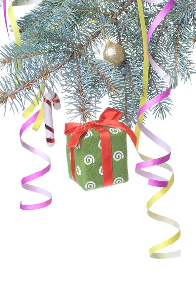 Kerstcadeau en decoratie — Stockfoto